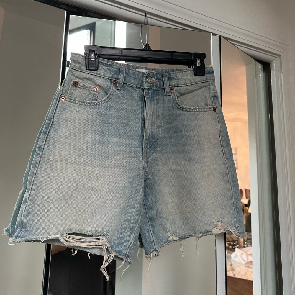 Zara Light Blue Jean Shorts